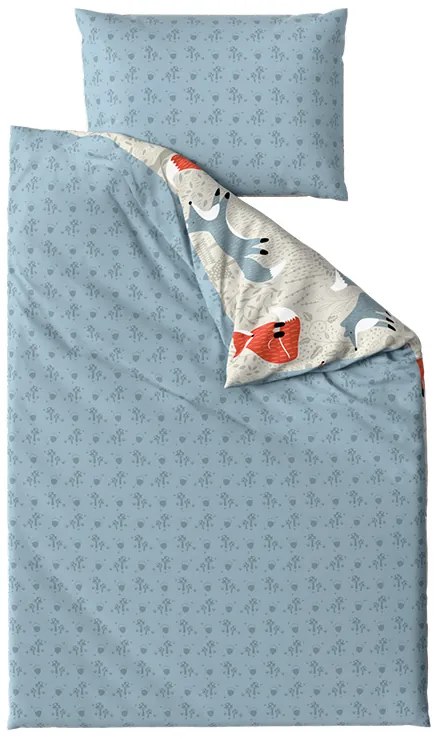 Lenjerie de pat din bumbac FOXIVA gri Dimensiune lenjerie de pat: 70 x 90 cm | 140 x 200 cm