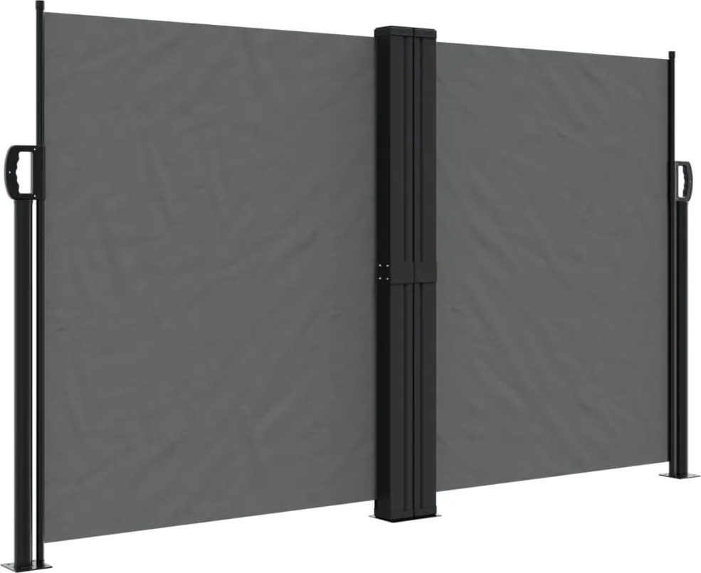 vidaXL Copertină laterală retractabilă, antracit, 140x600 cm