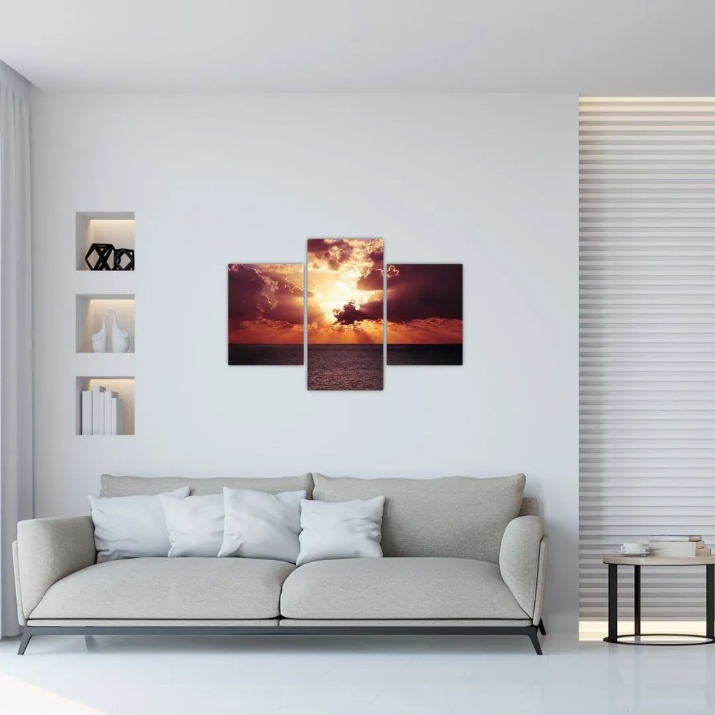 Tablou cu soarele după nori (90x60 cm)