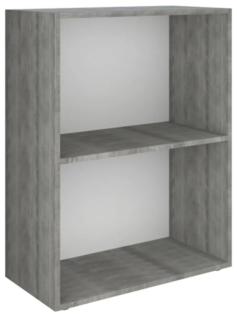 340212 vidaXL Raft pentru cărți, lemn prelucrat, 60x31x78 cm, beton
