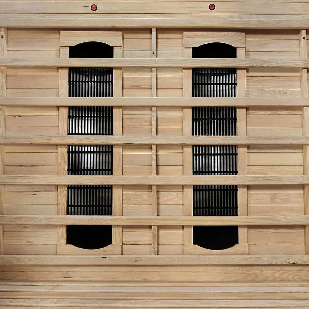 Infračervená sauna Kiruna130 s duálnou technológiou a drevom Hemlock