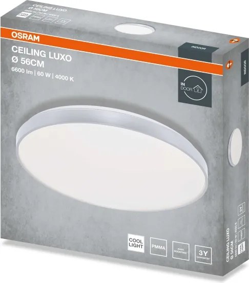 Osram - Plafonieră LED CEILING LUXO LED/60W/230V Ø56 cm argintie