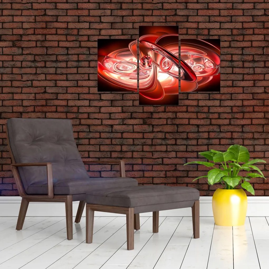 Tabloul - forme roșii (90x60 cm)
