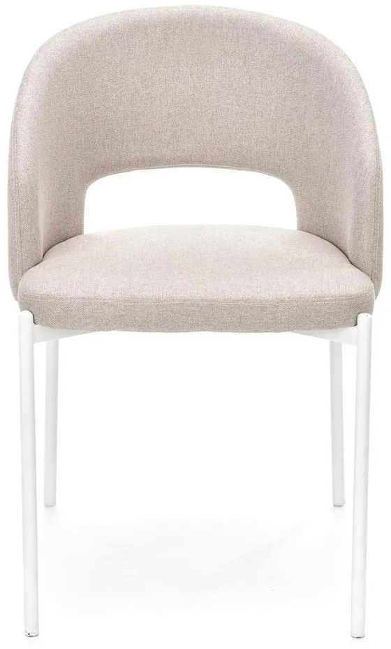 Scaun de bucaterie Selah, bej/alb