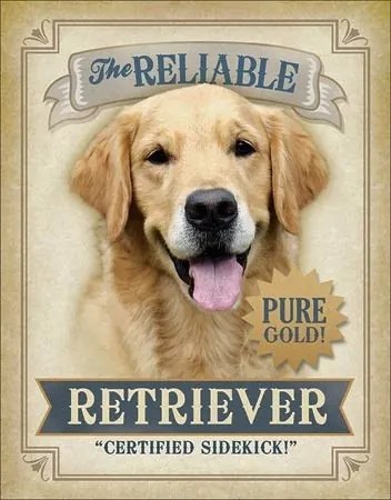 Placă metalică Reliable Retriever