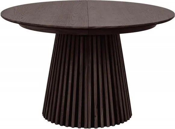 Masa rotunda extensibila Valhalla Wood 120-200cm, stejar inchis