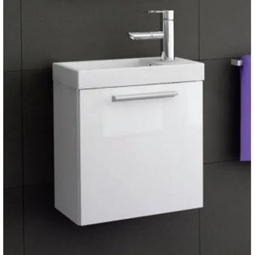 Set mobilier baie (masca si lavoar) Kolpa San Kiki 41x25xH51 cm, alb