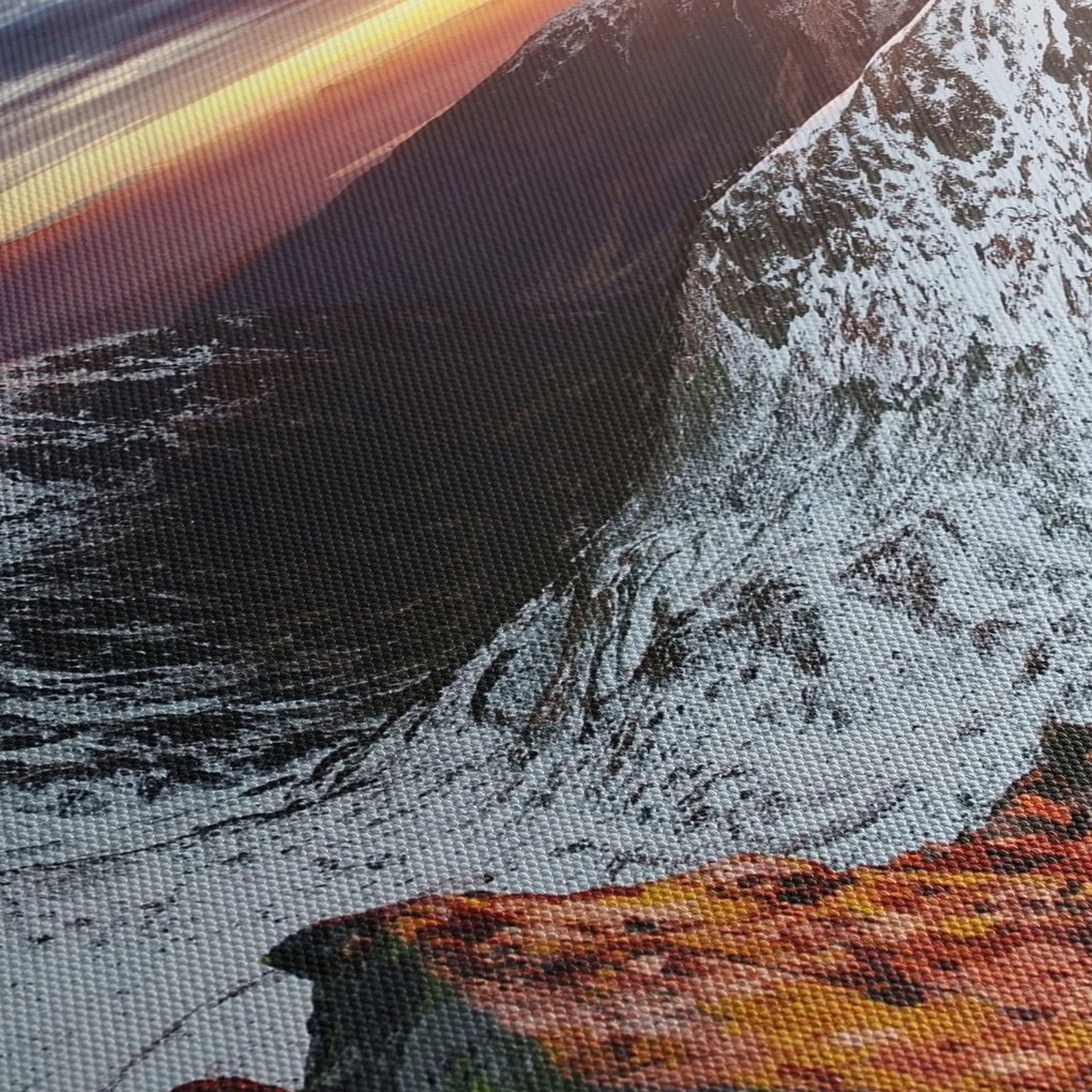 Tablou - Panoramă montană de iarnă (90x60 cm)