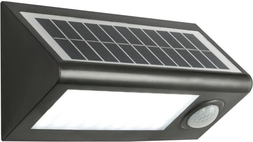 Globo SOLAR 3727S Senzor de miscare exterior/solar antracit plastic LED - 1 x 0,2W 320lm 6500K IP65