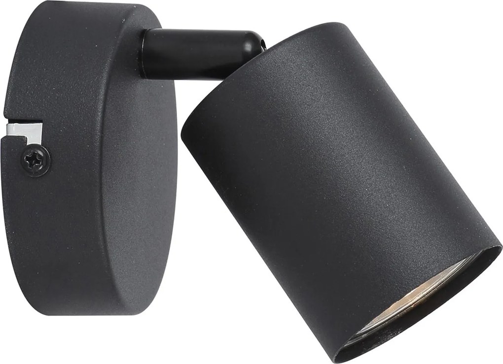 Aplica perete Klausen Spike AP1-B design industrial negru metal 9.5x13.5x8 cm corp iluminat modern pentru accent interior soclu GU10 durabil elegant