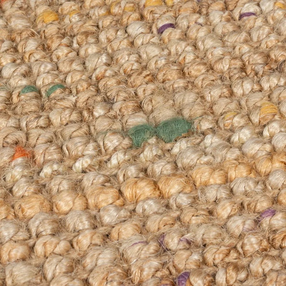 Covor tip traversă în culoare naturală țesut manual din iută 60x230 cm Jute Boucle Multi – Flair Rugs