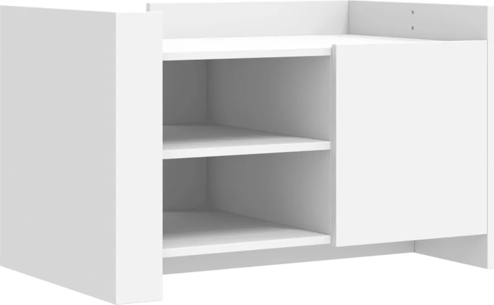 vidaXL Măsuță de cafea, alb, 80x50x50 cm, lemn prelucrat