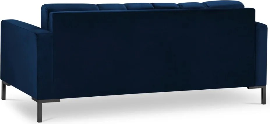 Canapea 2 locuri, Mamaia, Micadoni Home, BL, 152x92x75 cm, catifea, albastru regal