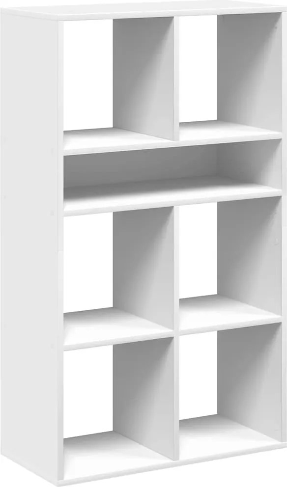 vidaXL Bibliotecă, alb, 66x31x112 cm, lemn prelucrat