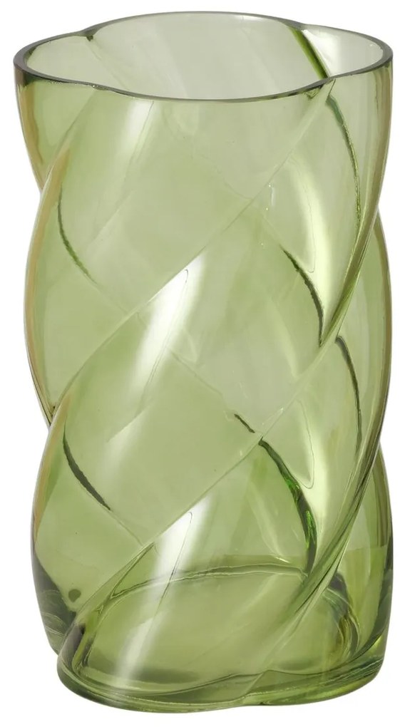 Vaza din sticla lucioasa CURVO, 20 cm