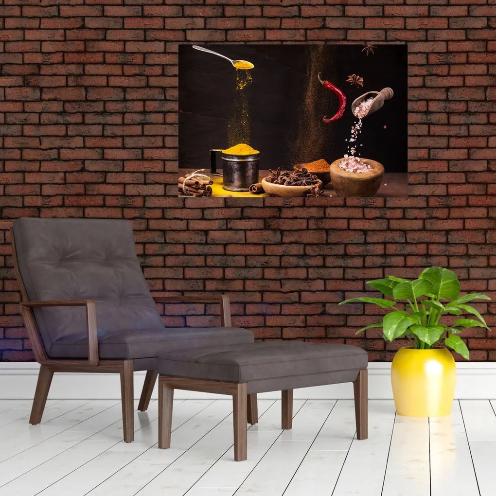 Tablou - Condimente în mișcare (90x60 cm)