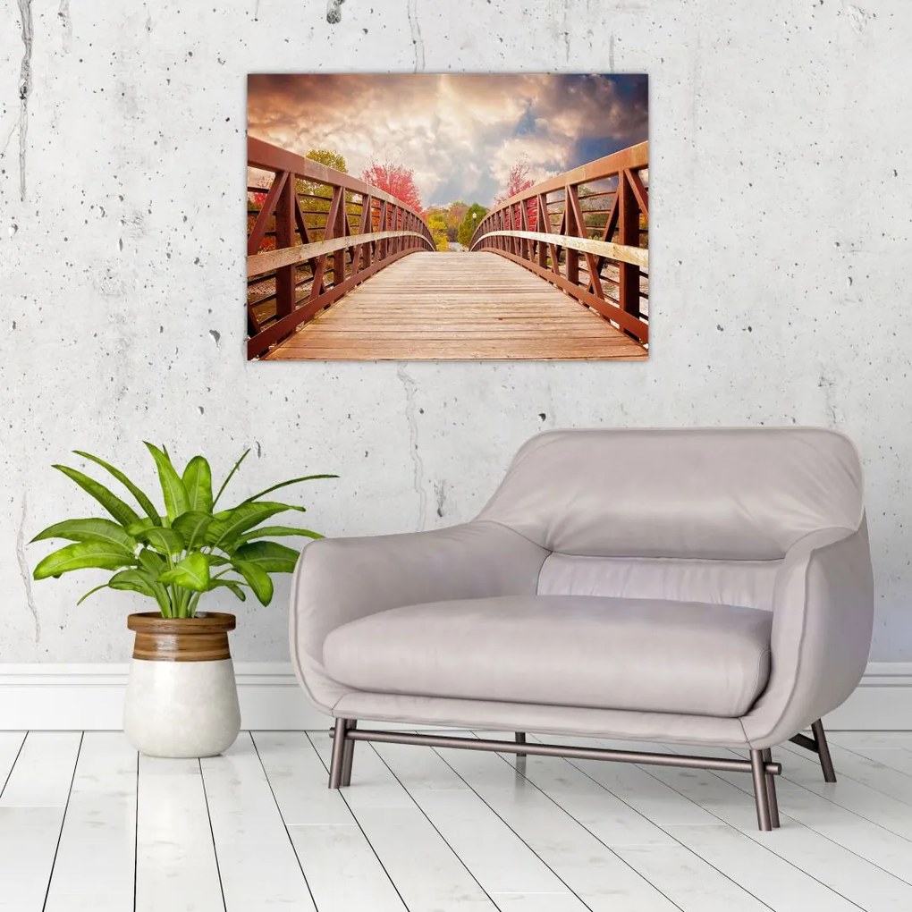 Tablou - pod din lemn (70x50 cm)