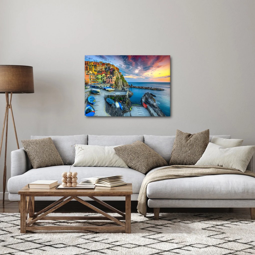Tablou - Satul mediteranean (70x50 cm)