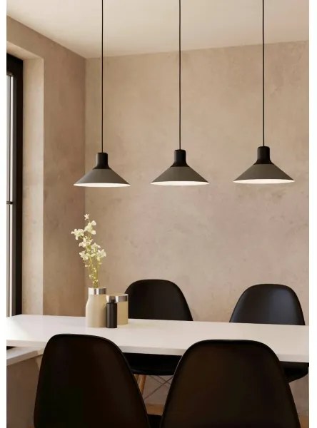 Lustră pe cablu ABREOSA 3xE27/28W/230V Eglo 99512