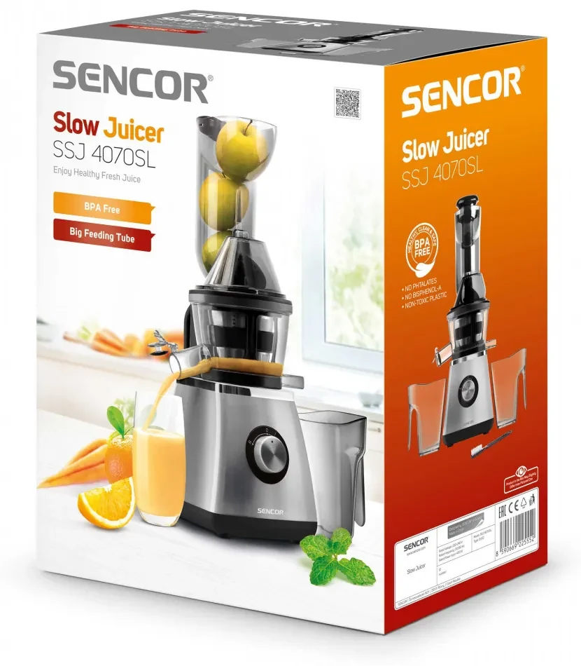 Sencor SSJ 4070SL Slow juicer, presă de fructe