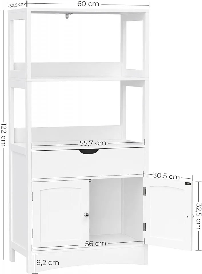 LOTUS11 - Dulap inalt alb, 60 cm - Mobilier Baie Lotus