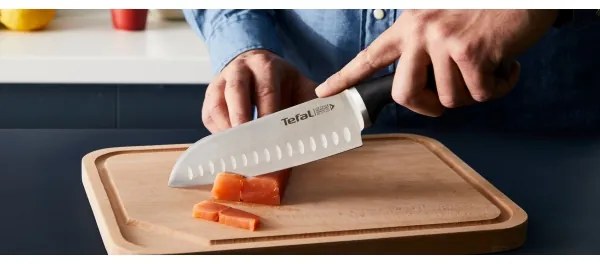Tefal - Set de cuțite de bucătărie ICE FORCE cu suport, 4 piese