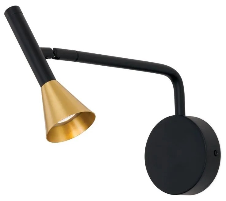 Aplica LED stil scandinav minimalist ODEON negru/alama