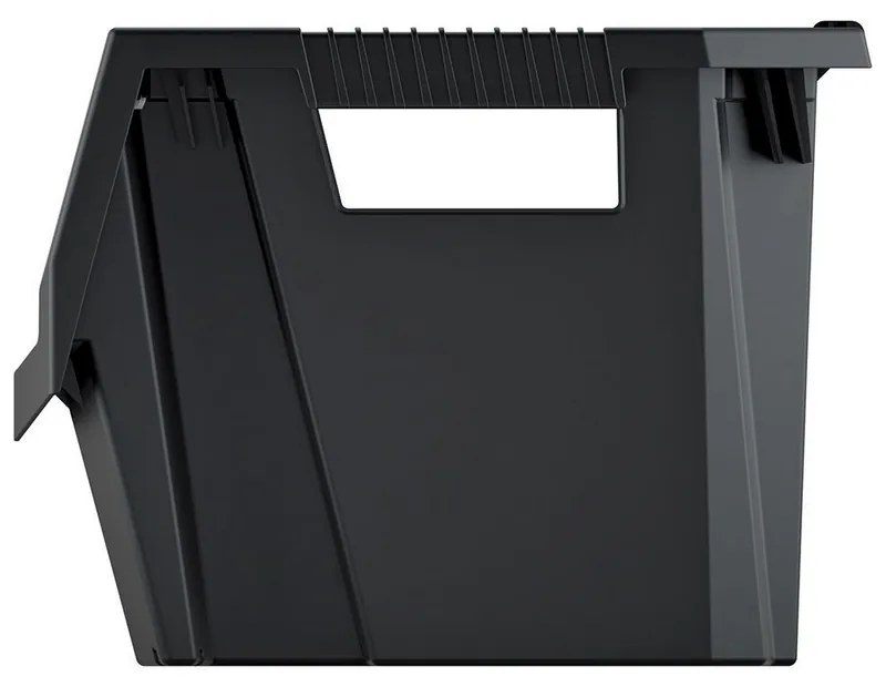 Cutie de depozitare cu blocare 39,6 x 38 x 28,2 cm, neagra