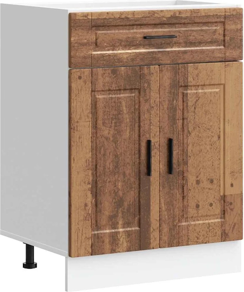 vidaXL Dulap bază de bucătărie „Porto” Lemn vechi, lemn de inginerie