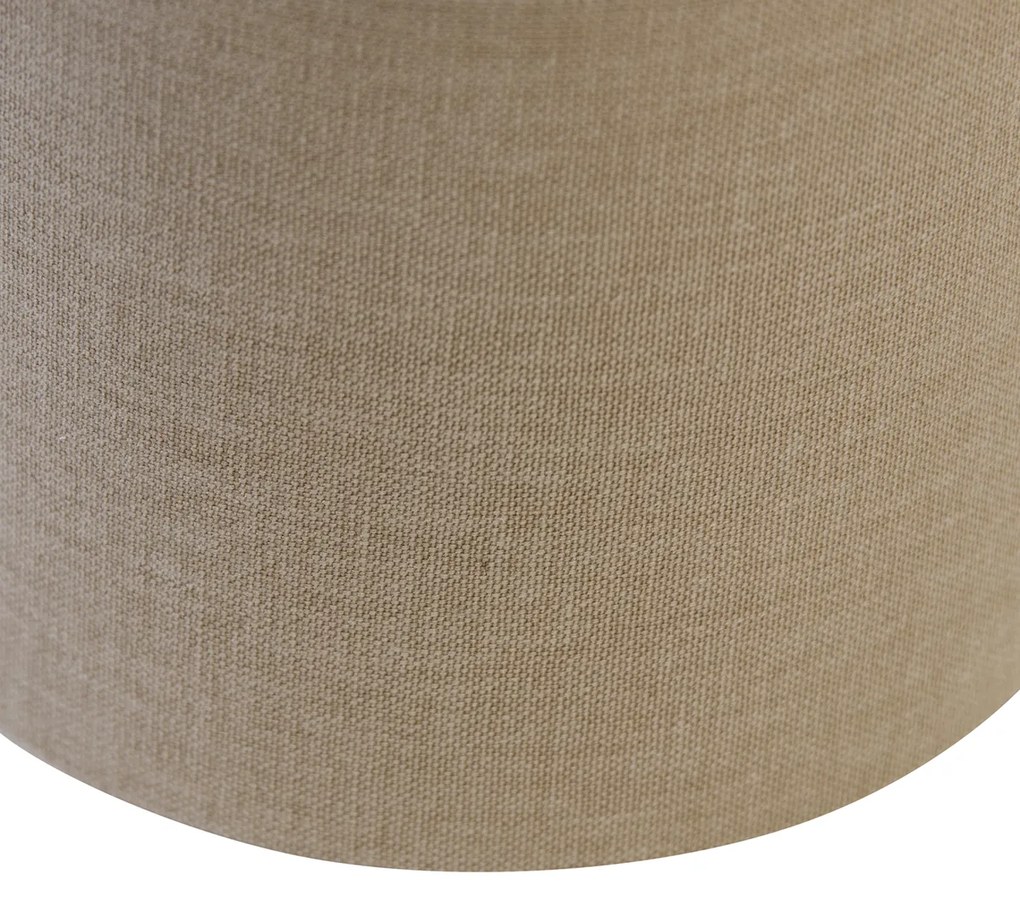 Abajur din stofă maro deschis 18/18/14