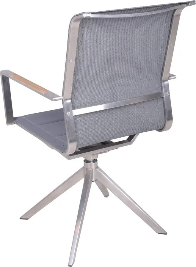 Scaun de grădină gri din metal Salida – Garden Pleasure