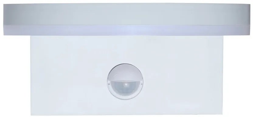 Aplica exterior LED, Senzor de miscare, Protectie IP54, Batida, alb