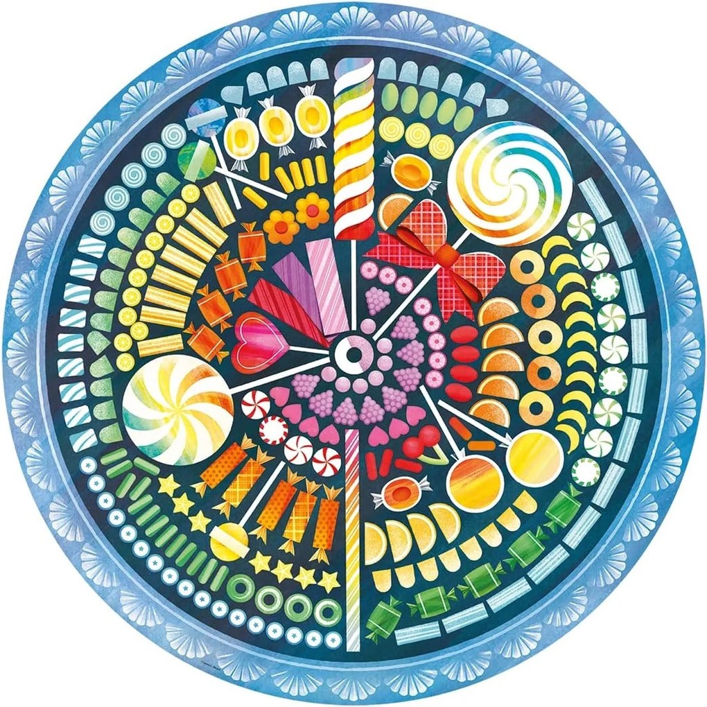 PUZZLE CERC BOMBOANE, 500 PIESE - RAVENSBURGER (RVSPA17350)