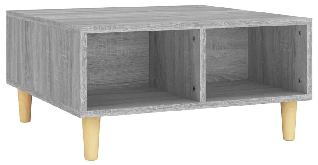 813165 vidaXL Măsuță de cafea, sonoma gri, 60x60x30 cm, PAL