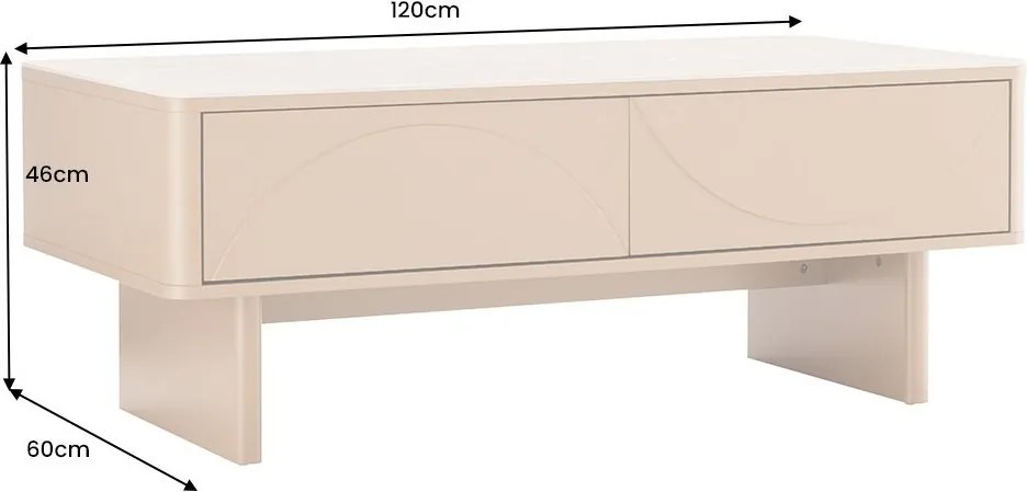 Masuta de cafea cu blat ceramic SAVOY 120cm