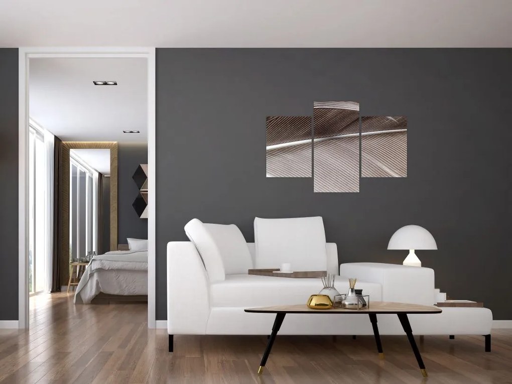 Tablou cu fibre abstacte (90x60 cm)