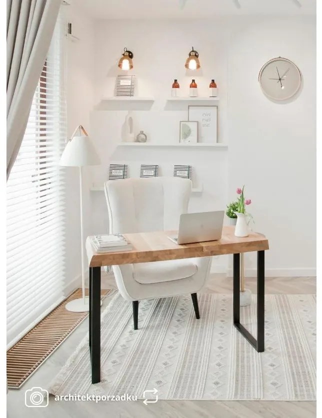 Fotoliu cu suport picioare Veneza VZ2  (crem + negru). 1099390