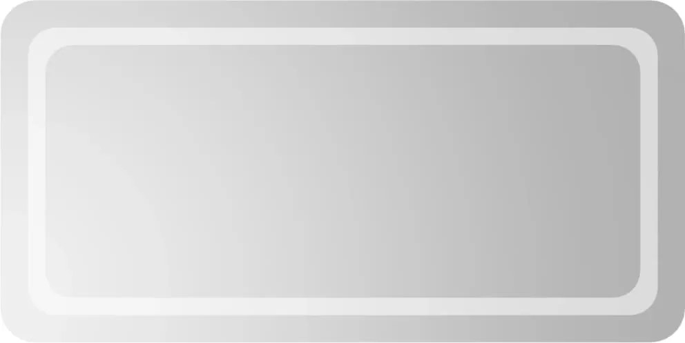 vidaXL Oglinda de baie cu LED, 50x100 cm
