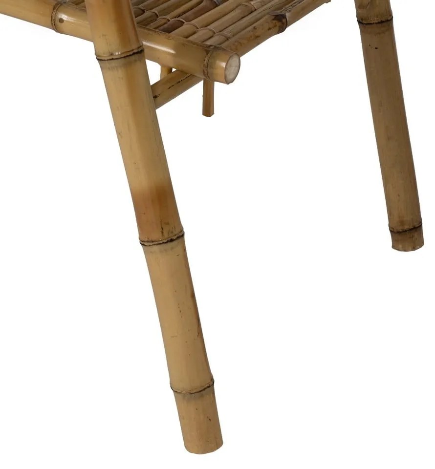 Etajeră în culoare naturală din bambus 78x165x40 cm Manali – Ixia