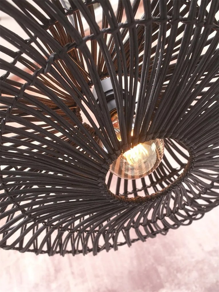 Lampadar eco din bambus cu ratan Zanzibar L bl/55cm, bl