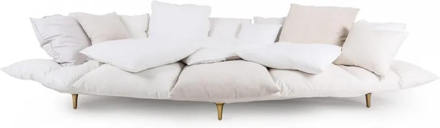 Canapea alba din material textil 300 x 150 cm Comfy Sofa Seletti