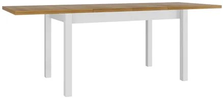 Masă sufragerie extensibilă Wodonas 80 x 140 220 I XL (Stejar grandson + Alb) (pentru 4-10 persoane). 1105414