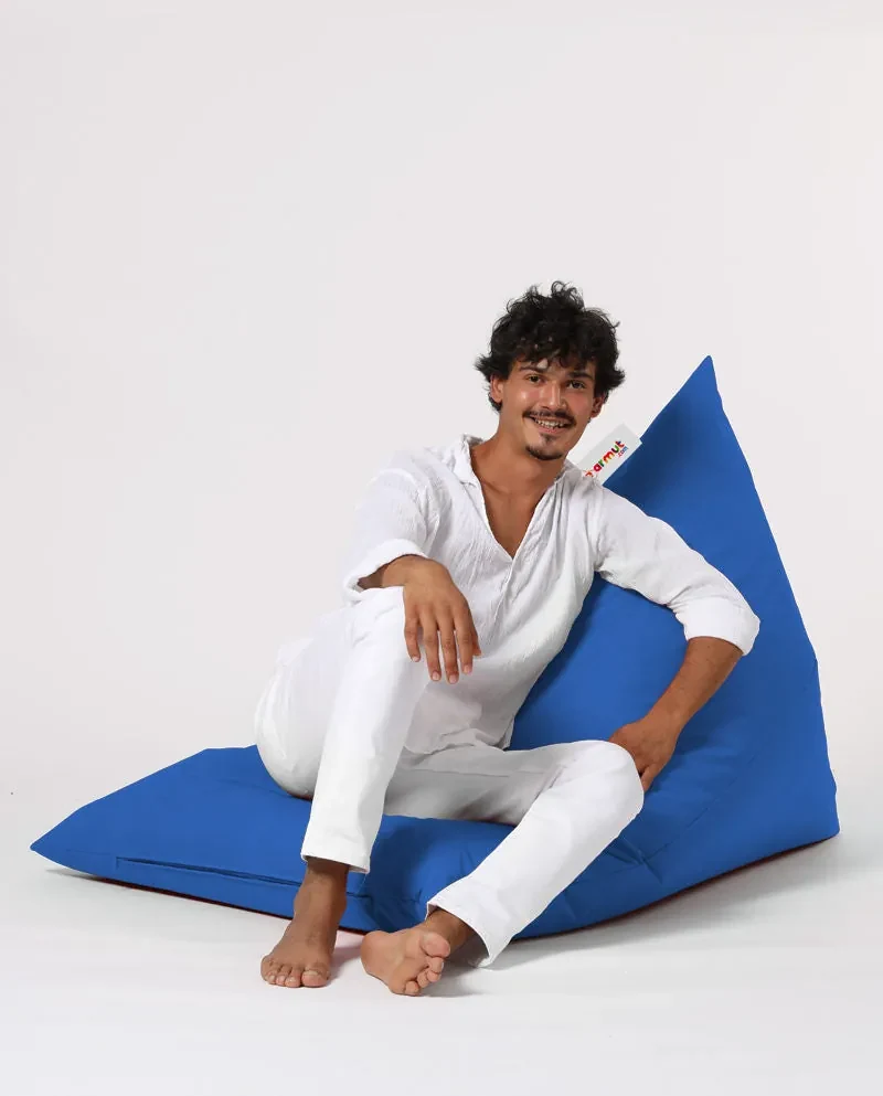 Fotoliu puf pentru grădină Pyramid Big Bed Pouf - Blue