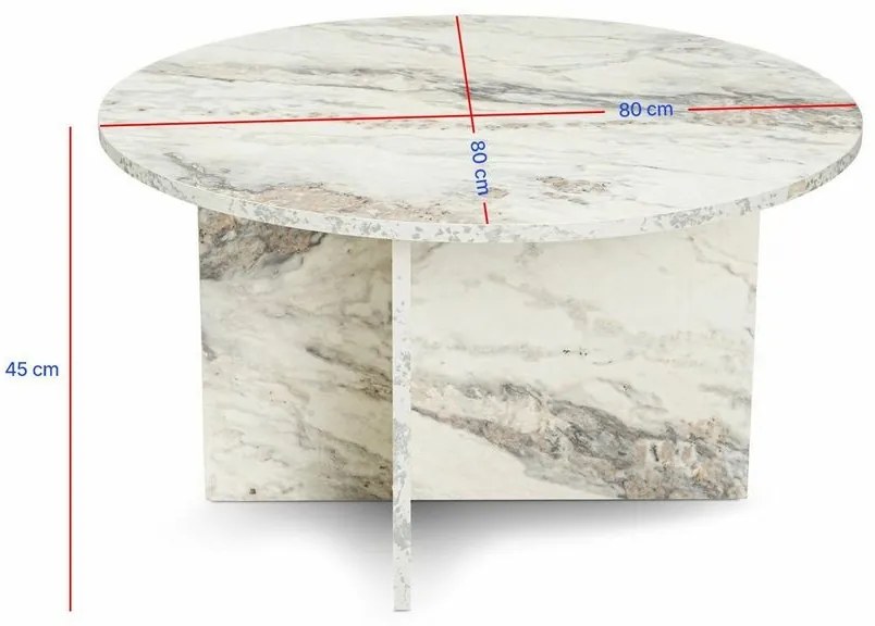 Măsuță de cafea Harmo Freesia Marble