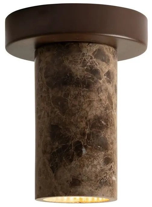 Spot aplicat din marmura Tivoli maro