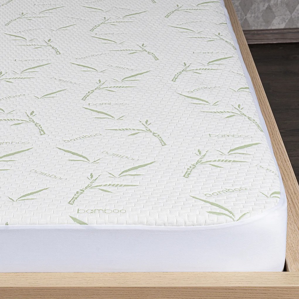 Protecție impermeabilă pentru saltea 4Home Bamboo cu bordură, 140 x 200 cm
