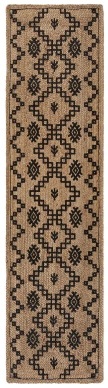 Covor traversă Rowen Natural/Negru 60X230 cm, Flair Rugs