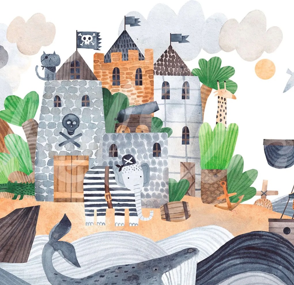 Fototapet, Castle of Pirates, Rebel Walls