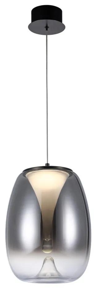 Lustra/Pendul LED design decorativ modern PAMELA 27 fumuriu