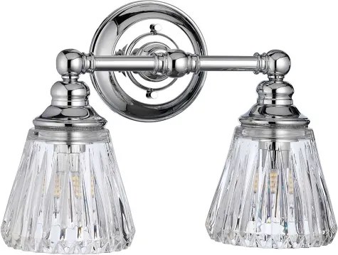 Quintiesse QN-KEYNES2-BATH-LED Lampă de perete pentru baie KEYNES 2xG9/3W/230V IP44 crom lucios